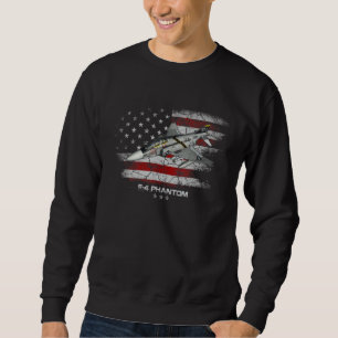 F-4 Phantom Aircraft Fighter Jet Pilot Veteran US  Sweatshirt
