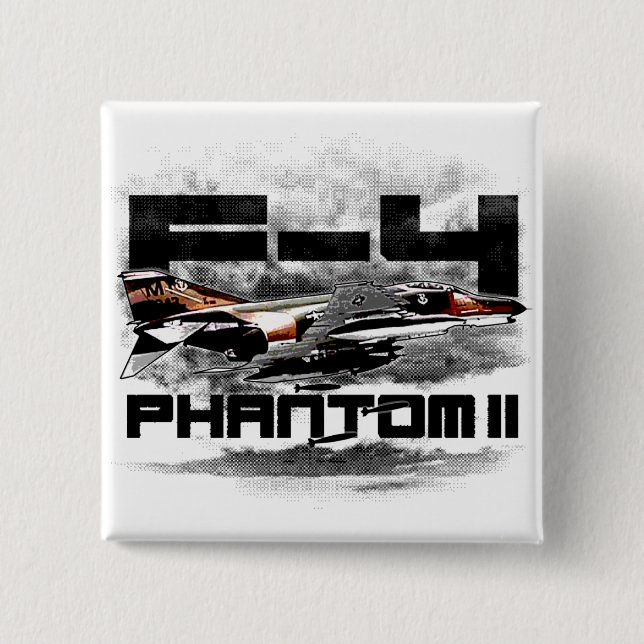 F-4 Phantom II 15 Cm Square Badge (Front)