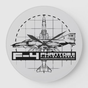 F-4 Phantom II Large Clock