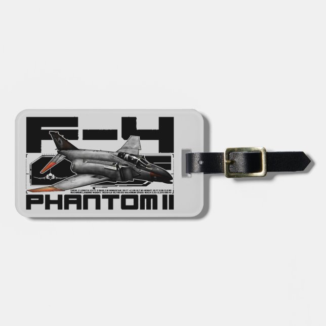 F-4 Phantom II Luggage Tag (Front Horizontal)