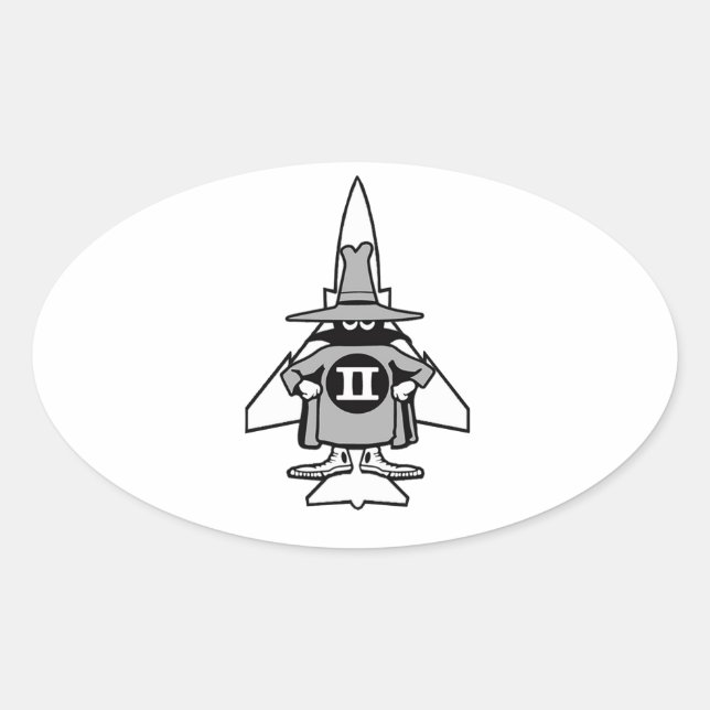 F-4 Phantom Spook Oval Sticker (Front)