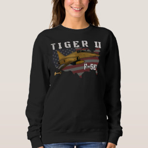 F 5e Tiger Ii Jet Fighter Plane Military Aviation Sweatshirt