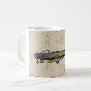 F-86 Sabre Jet coffee mug