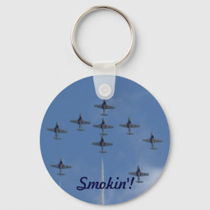 F/A-18 Fighter Jet Plane Air Show Stunt Key Ring