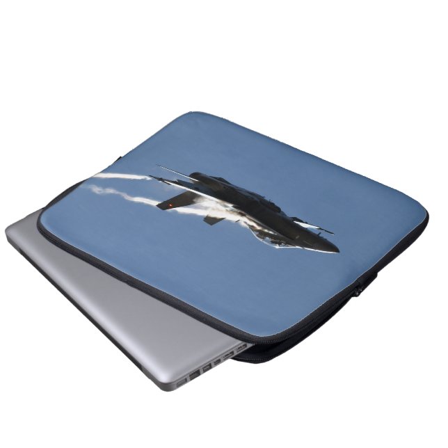 F/A-18 Fighter Jet Plane Air Show Stunt Laptop Sleeve (Front Bottom)