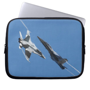 F/A-18 Fighter Jet Plane Air Show Stunt Laptop Sleeve