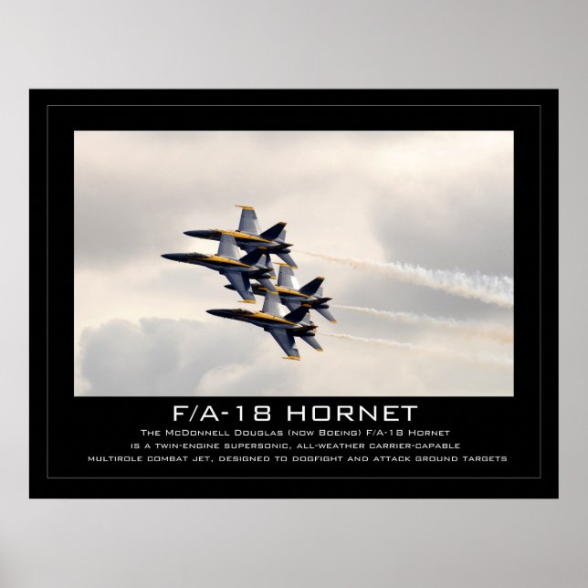 F/A-18 Hornet Poster (Front)