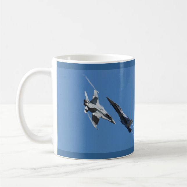 F/A-18 Jet Fighter Plane Coffee Mug (Left)
