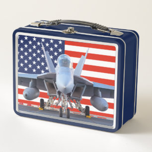F/A-18 SUPER HORNET METAL LUNCH BOX