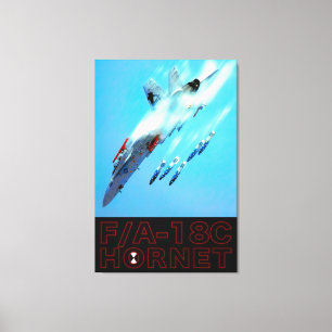 F/A-18C HORNET 32x48 Canvas Print