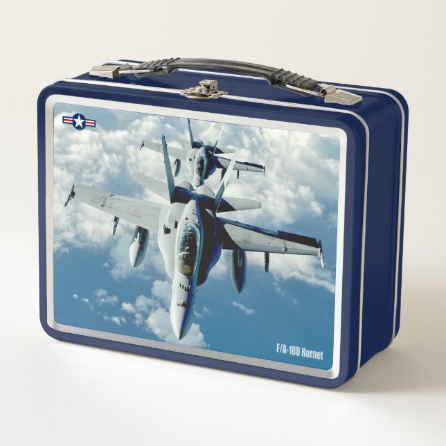 F/A-18D HORNET METAL LUNCH BOX (Front)