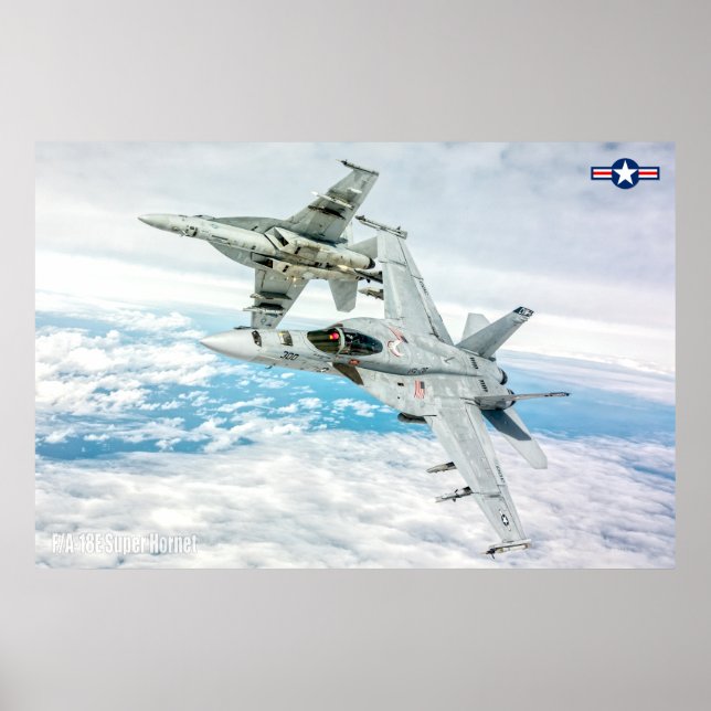 F/A-18E SUPER HORNET POSTER (Front)