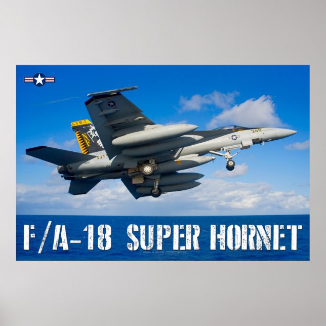 F/A-18E SUPER HORNET POSTER (Front)