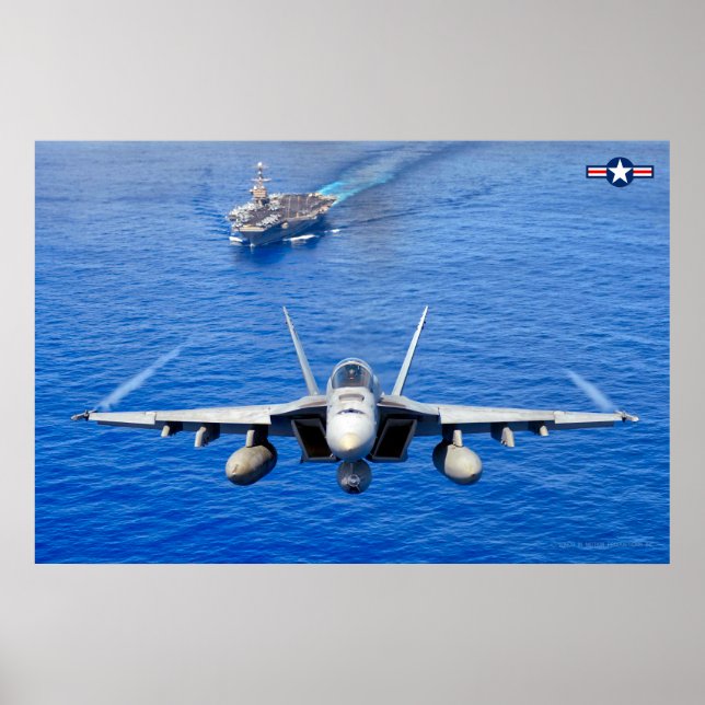 F/A-18E SUPER HORNET POSTER (Front)