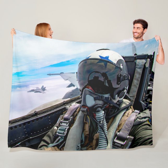 F/A-18F SUPER HORNET FLEECE BLANKET (In Situ)