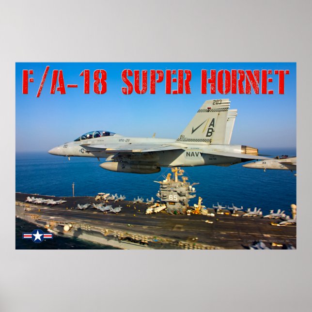 F/A-18F SUPER HORNET POSTER (Front)