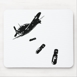 F-Bomb Diver (Black) Mouse Pad