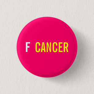 F  CANCER 3 CM ROUND BADGE