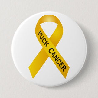F Cancer Ribbon 7.5 Cm Round Badge