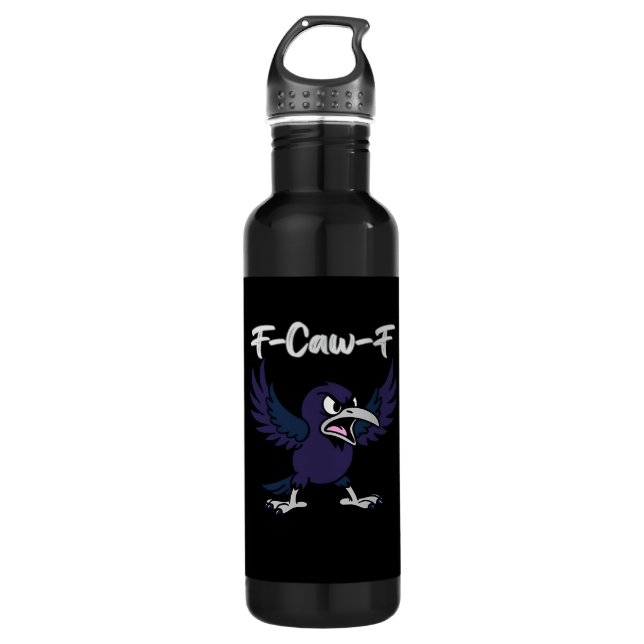 F-Caw-F Aesthetic Graphic 710 Ml Water Bottle (Front)