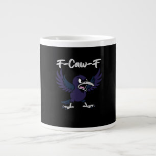 F-Caw-F Aesthetic Graphic Large Coffee Mug