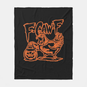 F-Caw-F Attitude Classic Vintage Style Fleece Blanket