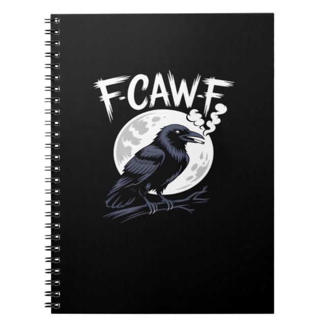 F-Caw-F Bird Classic Vintage Art Notebook (Front)
