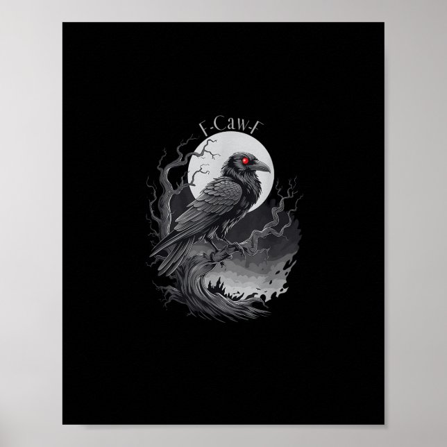 F-Caw-F Bird Creative Art Poster (Front)
