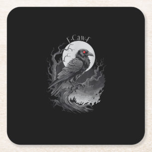 F-Caw-F Bird Creative Art Square Paper Coaster