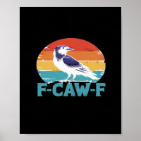 F-Caw-F Bird Crow Funny Crow Lover Aesthetic Style