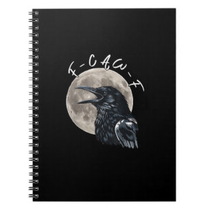 F-Caw-F Bird Crow Minimal Clean Notebook