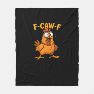 F Caw F Bird Lovers Pun Cool Unique Design Fleece Blanket
