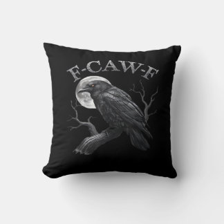 F-Caw-F Bird Moon Gothic Classic Cool Design Cushion