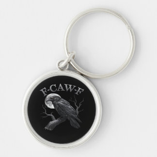 F-Caw-F Bird Moon Gothic Classic Cool Design Key Ring