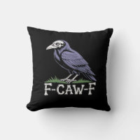 F-Caw-F Bone Text Skull Raven - Gothic Macabre Hum