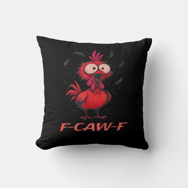 F-Caw-F-Chicken Boxy Cool Casual Cushion (Front)