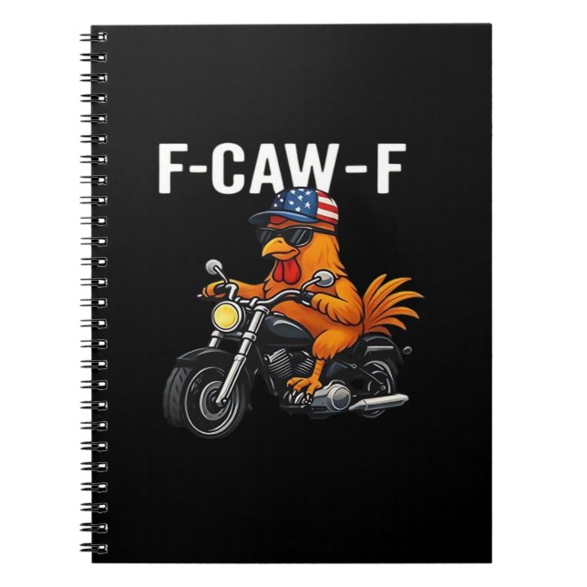 F-Caw-F Chicken Classic Aesthetic Graphic Notebook (Front)