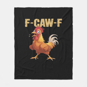 F-Caw-F Chicken Classic Basic Style Fleece Blanket