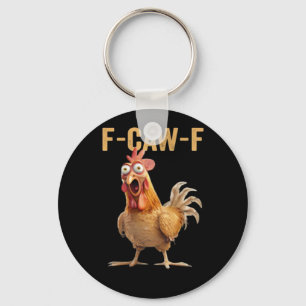 F-Caw-F Chicken Classic Creative Casual Key Ring