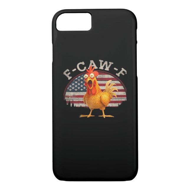 F-Caw-F Chicken Classic Minimal Clean Case-Mate iPhone Case (Back)