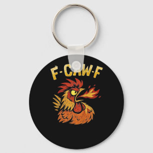 F-Caw-F-Chicken Classic Minimal Clean Key Ring