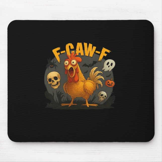 F-Caw-F Chicken Classic Minimal Clean Mouse Pad (Front)