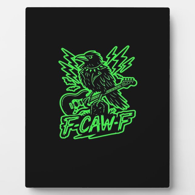 F-Caw-F Chicken Classic Minimal Clean Plaque (Front)