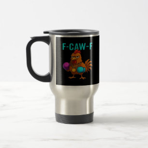 F-Caw-F Chicken Classic Minimal Clean Travel Mug