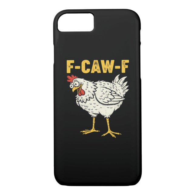 F-Caw-F Chicken Classic Retro Cool Case-Mate iPhone Case (Back)