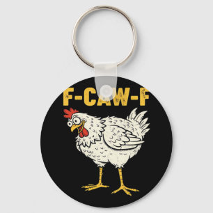 F-Caw-F Chicken Classic Retro Cool Key Ring