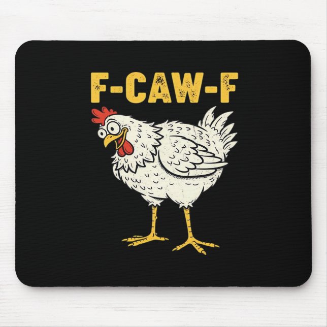 F-Caw-F Chicken Classic Retro Cool Mouse Pad (Front)