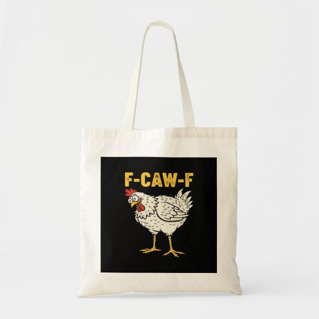 F-Caw-F Chicken Classic Retro Cool Tote Bag (Front)