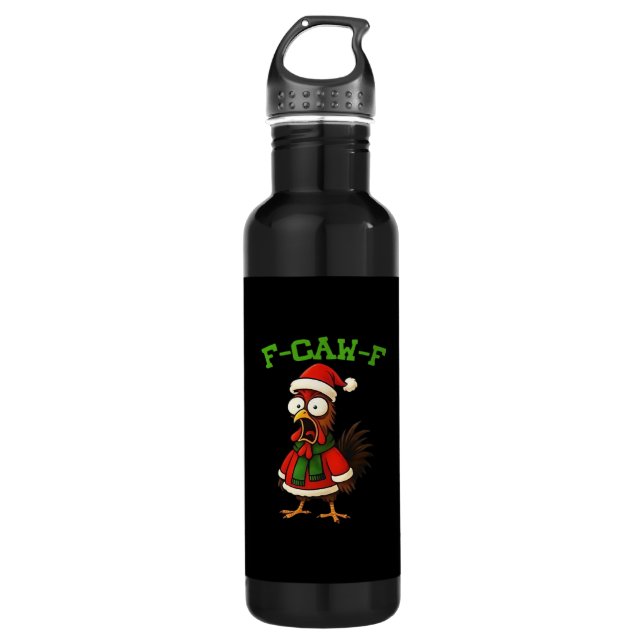 F-Caw-F Chicken Classic Retro Graphic 710 Ml Water Bottle (Front)