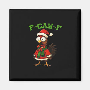 F-Caw-F Chicken Classic Retro Graphic Magnet